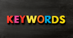 Use Keywords In The Right Places