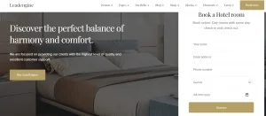 Hotel booking website