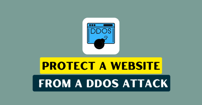 How to protect a website from a DDoS attack